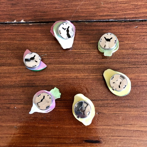 Vintage Fruit & Veggie Button Covers. - Picture 8 of 8